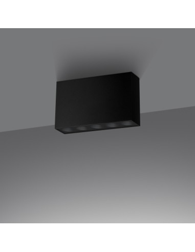 Plafón SOLE negro LED