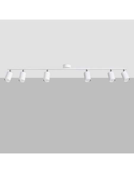Lámpara de techo LEMMI 6L blanca