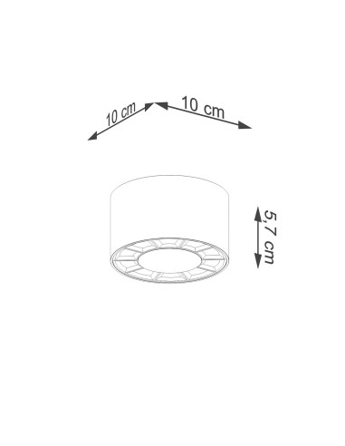 Lámpara de techo DIO LED blanco
