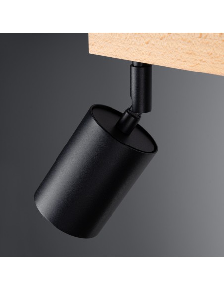Plafón VERDO 3L negro