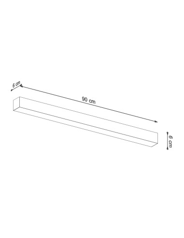 Aplique PINNE 90 negro