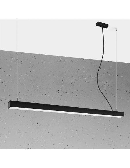 Lámpara colgante PINNE 118 negro