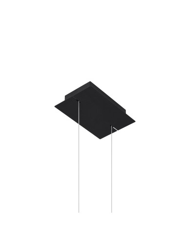 Lámpara colgante RIO 78 negra 3000K