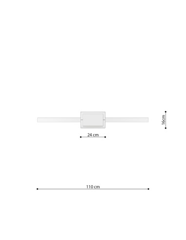 Lámpara colgante RIO 110 blanco 3000K