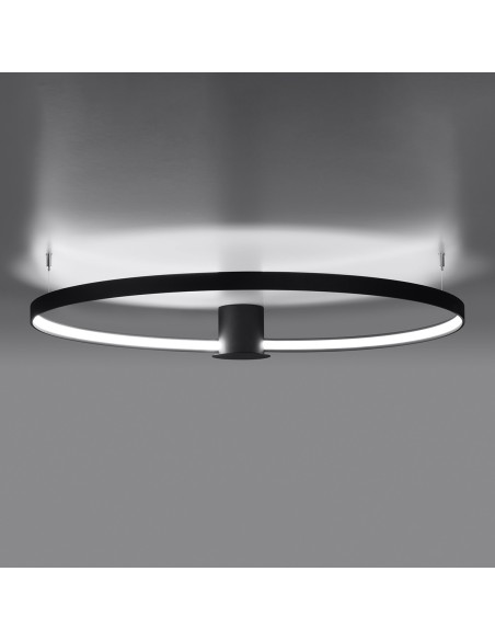 Plafón RIO 110 negro 4000K