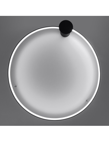 Plafón RIO 110 negro 4000K