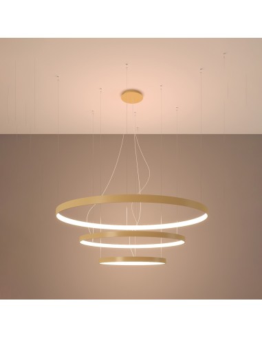 Lámpara RIO 3 55/78/110 dorada LED 3000K
