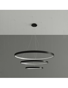 Lámpara RIO 3 55/78/110 LED negro 4000K 2