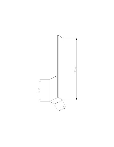 Aplique LAHTI M blanco 3000K
