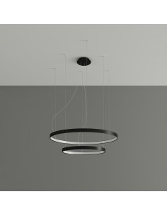 Araña RIO 2 55/78 negro LED 4000K 2
