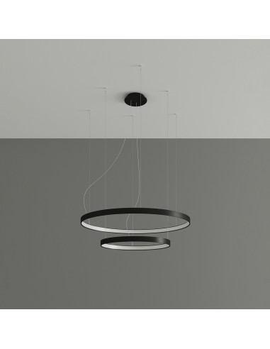 Araña RIO 2 55/78 negro LED 4000K