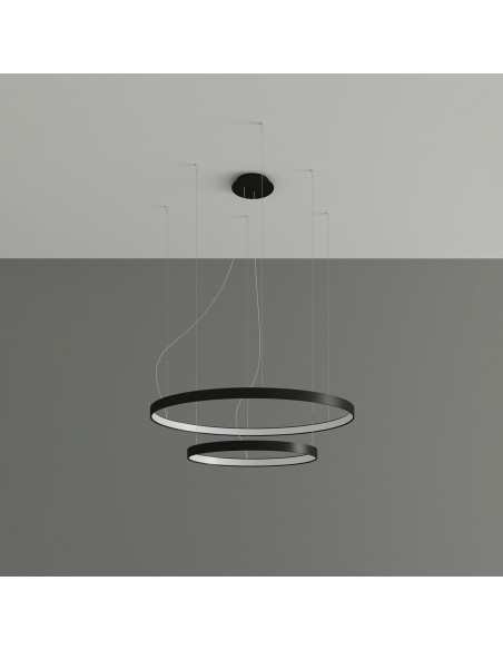 Araña RIO 2 55/78 negro LED 4000K