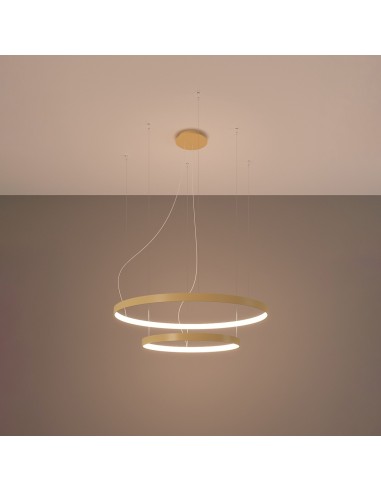Lámpara RIO 2 55/78 dorada LED 3000K