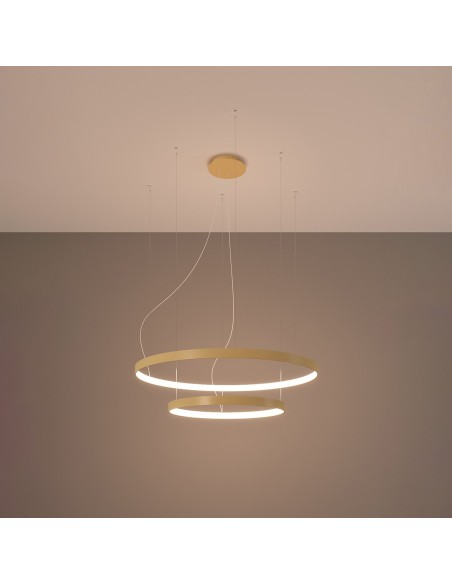 Lámpara RIO 2 55/78 dorada LED 3000K