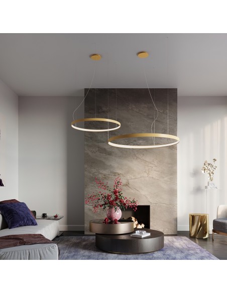 Lámpara RIO 110 dorada LED 3000K
