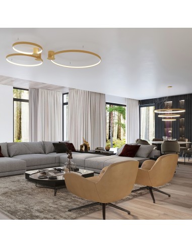 Lámpara de techo RIO 55 golden LED 4000K