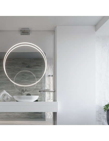 Lámpara colgante RIO 78 cromo LED 4000K