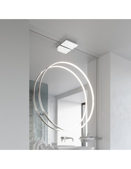 Lámpara colgante RIO 78 cromo LED 4000K