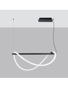 Lámpara colgante GALAKSE 84 negro LED 2700-6500K 2