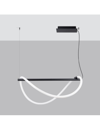 Lámpara colgante GALAKSE 84 negro LED 2700-6500K