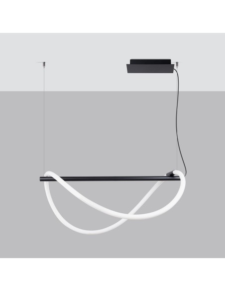 Lámpara colgante GALAKSE 84 negro LED 2700-6500K