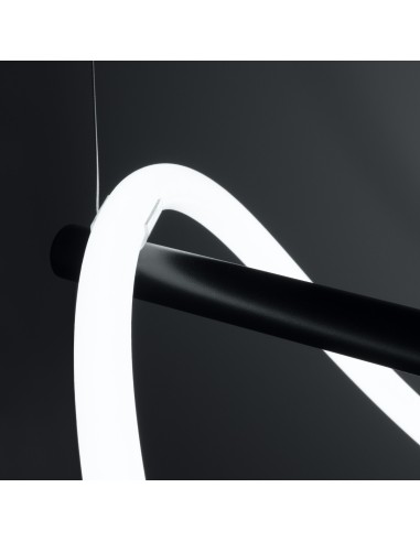 Lámpara colgante GALAKSE 84 negro LED 2700-6500K