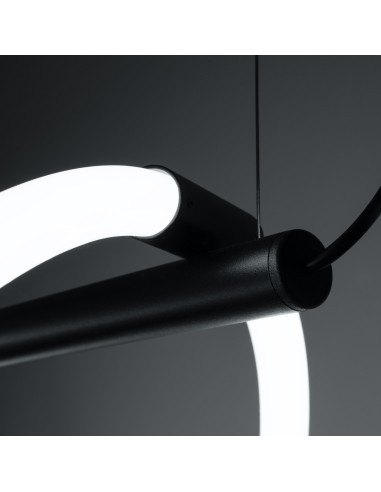 Lámpara colgante GALAKSE 84 negro LED 2700-6500K