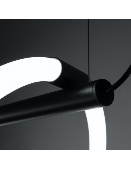 Lámpara colgante GALAKSE 84 negro LED 2700-6500K