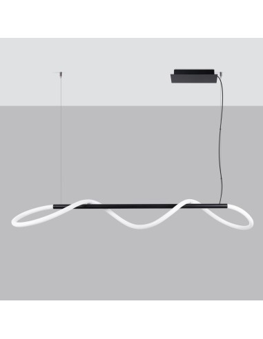 Lámpara colgante GALAKSE 148 negro LED 2700-6500K