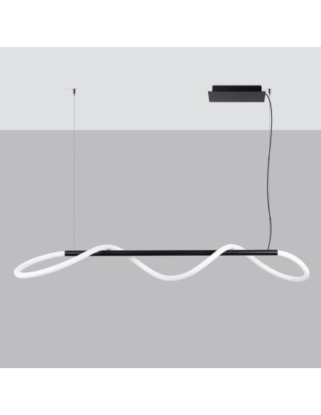 Lámpara colgante GALAKSE 148 negro LED 2700-6500K