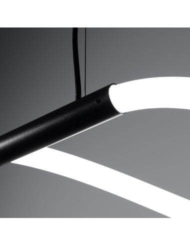 Lámpara colgante GALAKSE 148 negro LED 2700-6500K