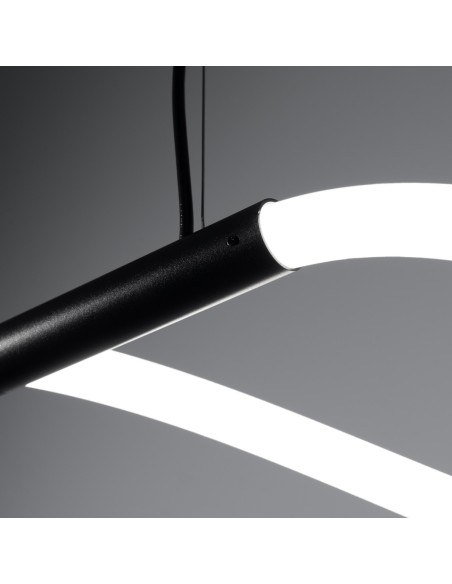 Lámpara colgante GALAKSE 148 negro LED 2700-6500K