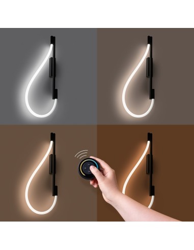 Aplique GALAKSE negro LED 2700-6500K
