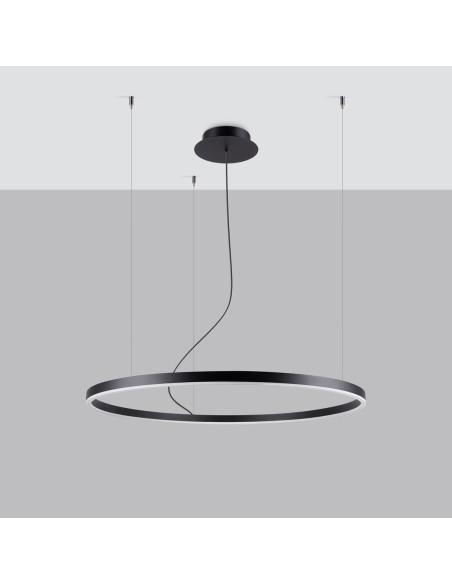 Araña ODA 80 negro LED 3000K