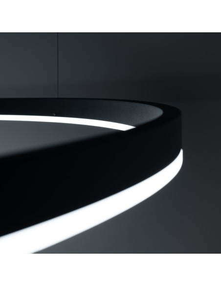 Araña ODA 80 negro LED 3000K