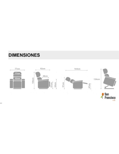 Sillón Relax eléctrico levanta personas de entrega rápida