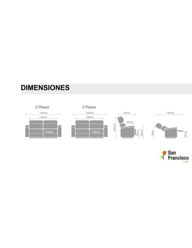 Sofá eléctrico en 3 y 2 plazas de entrega Urgente