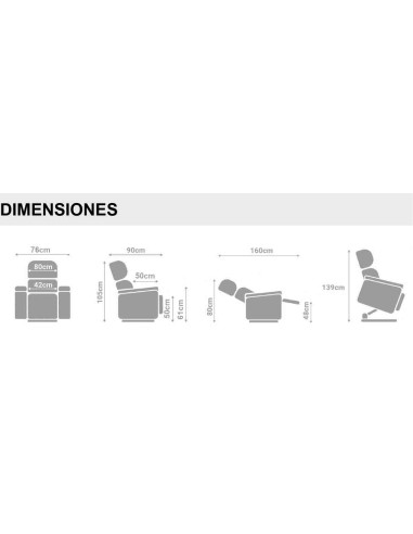 Butaca Relax levanta personas en Stock