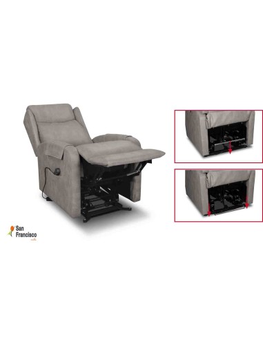 Sillón Relax 2 motores y carro elevador con ruedas en Stock
