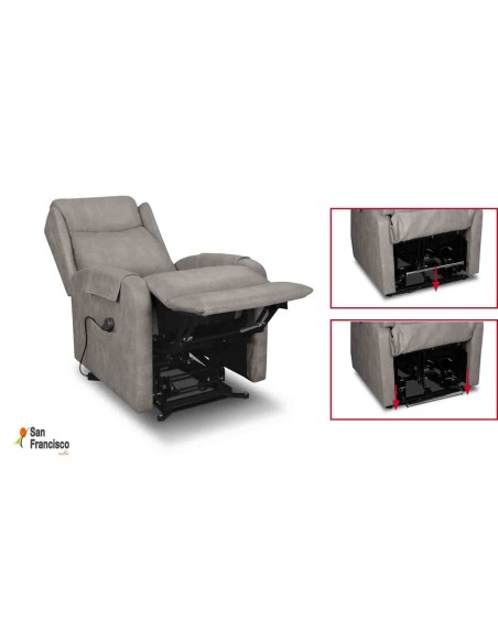Sillón Relax 2 motores y carro elevador con ruedas en Stock