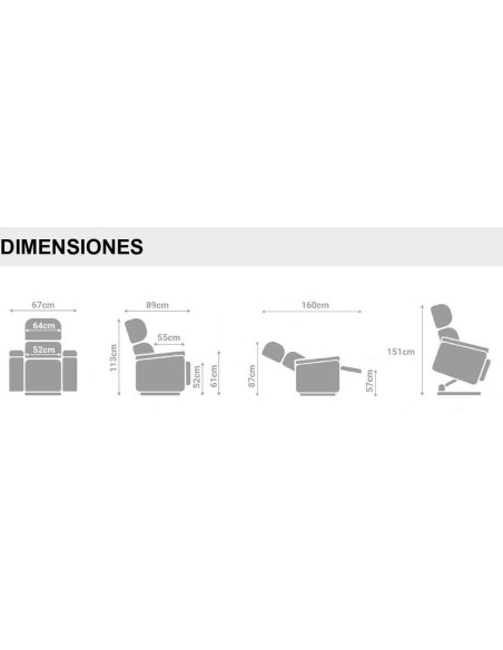 Sillón Relax 2 motores y carro elevador con ruedas en Stock