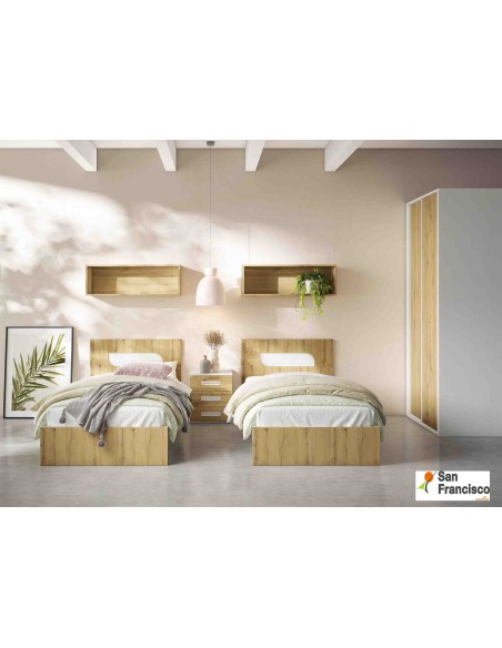 Cama Juvenil 90x190cm con piecero