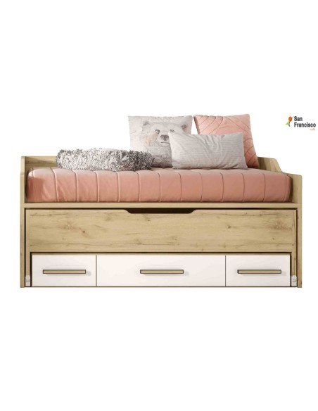 Cama Compacto Base Madera 30mm 2 camas 90x190cm
