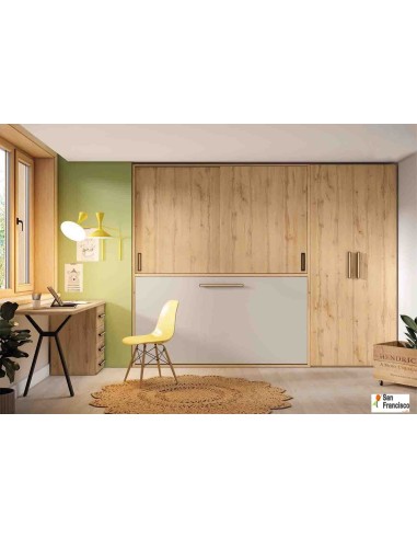 cama abatible con armario superior,