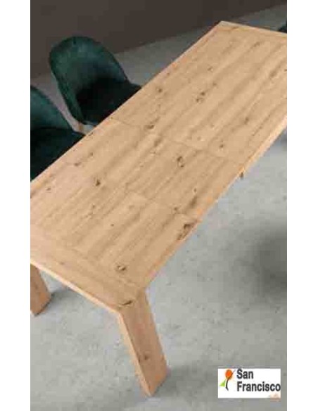 Mesa de comedor 130x90cm 2 extensibles