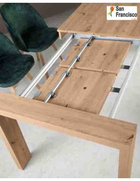 Mesa de comedor 130x90cm 2 extensibles
