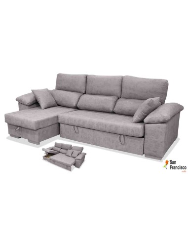 chaisslongue de 265cm con cama de 90x190cm
