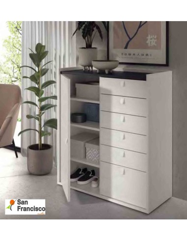 Dormitorio de matrimonio moderno de color Blanco