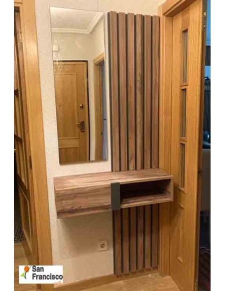 recibidor de diseño montado en vivienda de un cliente