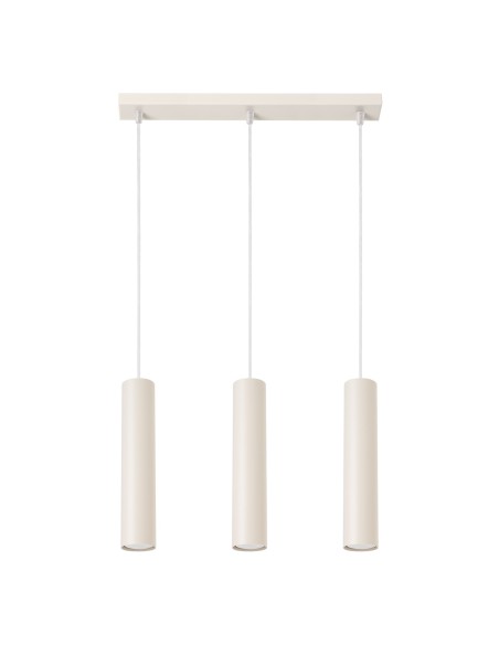 Lámpara colgante LAGOS 3L beige
